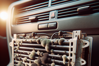 Mold or Mildew Growth on the Evaporator Causing Odors in Your Car's HVAC System