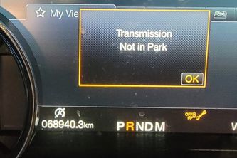 Transmission Not In Park Message While Driving