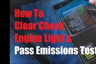 How To Pass Emission Test With Engine Light On