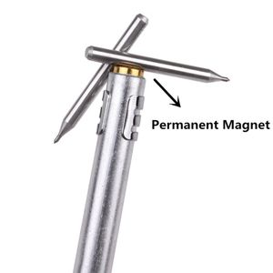 IMT Tungsten Carbide Tip Scriber 2 Pack, Hand Drill Aluminium Etching Engraving Pen with Clip and Magnet for Glass/Ceramics/Metal Sheet, Extra 2 Replacement Marking Tip
